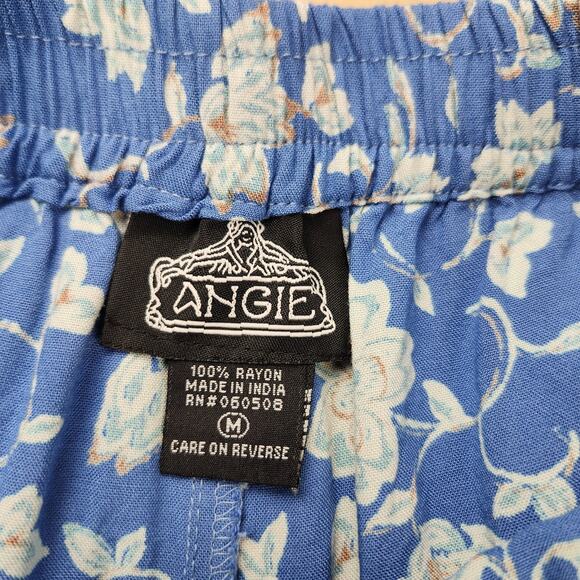 Angie Boho Flare Pants Size Medium Blue - Picture 7 of 8